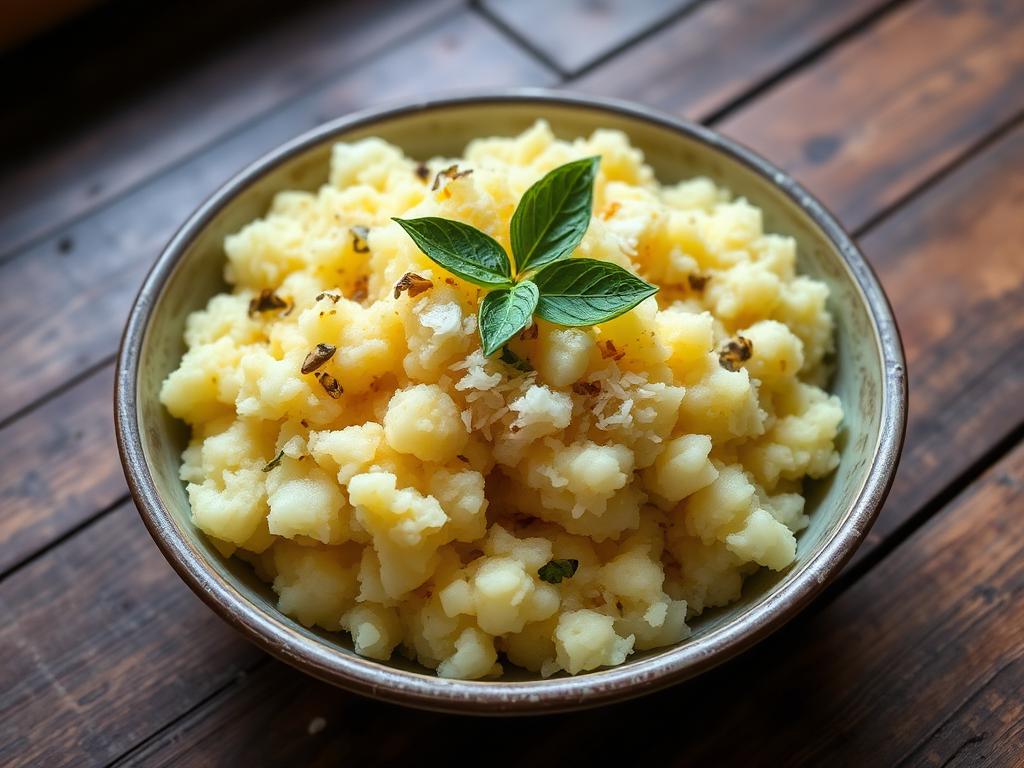 Mahe Kappa Puzhukku (Mashed Tapioca) — Puducherry, India