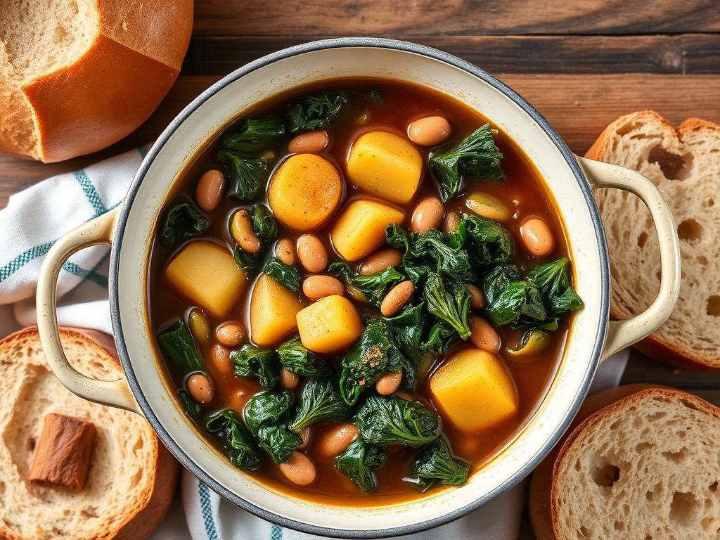 Portuguese Chourico and Kale Soup — Rhode Island, United States