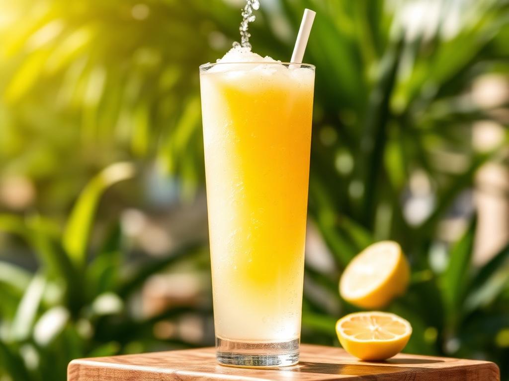 Rhode Island Del's Style Frozen Lemonade Float — Rhode Island, United States