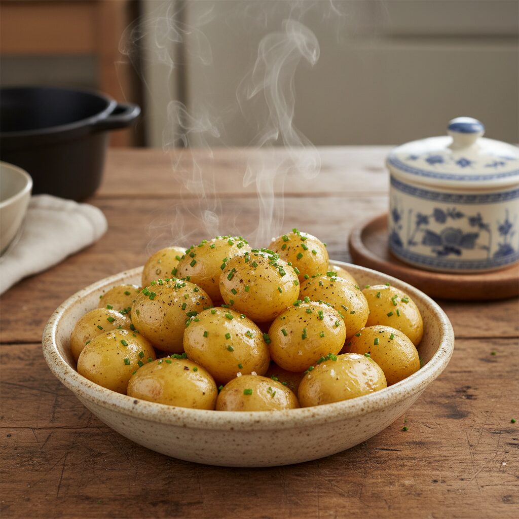 Ayrshire New Potatoes with Butter and Chives β South West Scotland, United Kingdom
