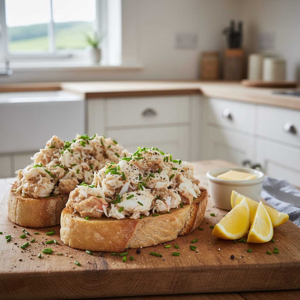 North East Dressed Crab Toasts β North East Scotland, United Kingdom