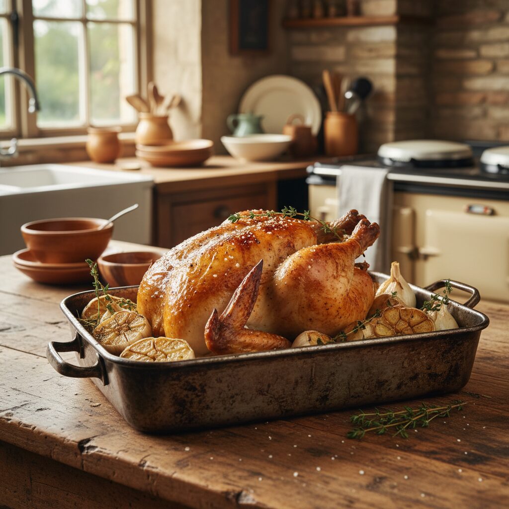 Isle of Wight Garlic Roast Chicken — South East England, United Kingdom