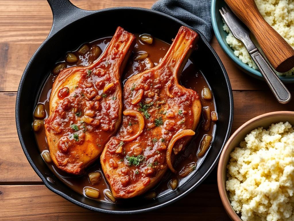 Cajun Smothered Pork Chops — Louisiana, United States