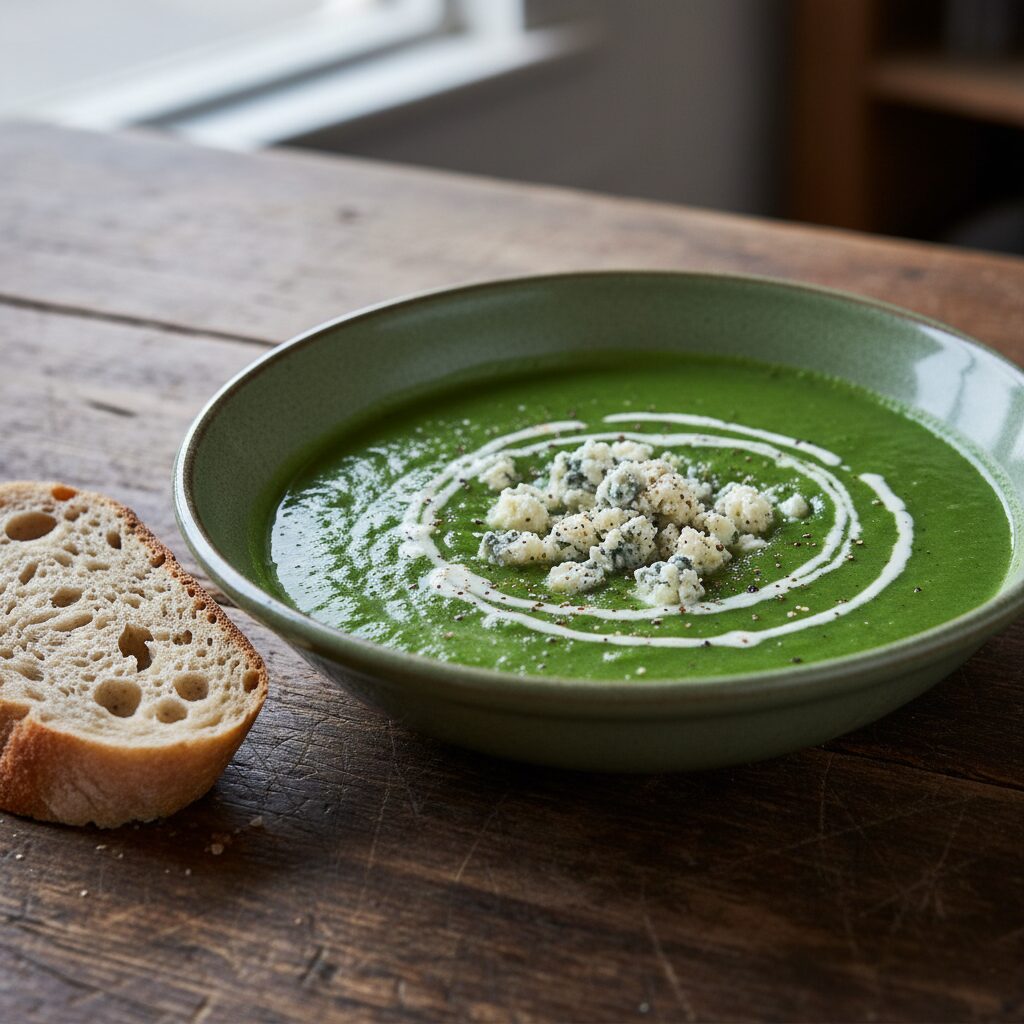 Dorset Blue Vinny and Watercress Soup โ South West England, United Kingdom