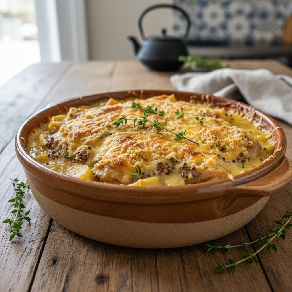 Somerset Chicken with Cider and Mustard — South West England, United Kingdom