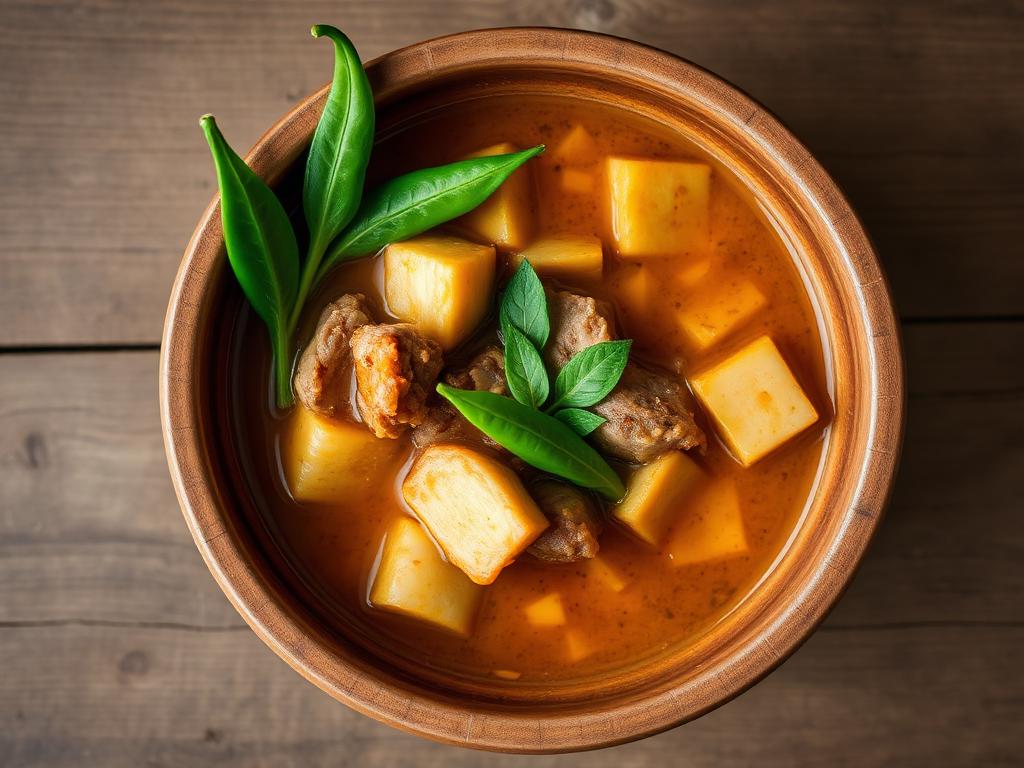 Low-oil Tripuri cooking with berma fermented fish