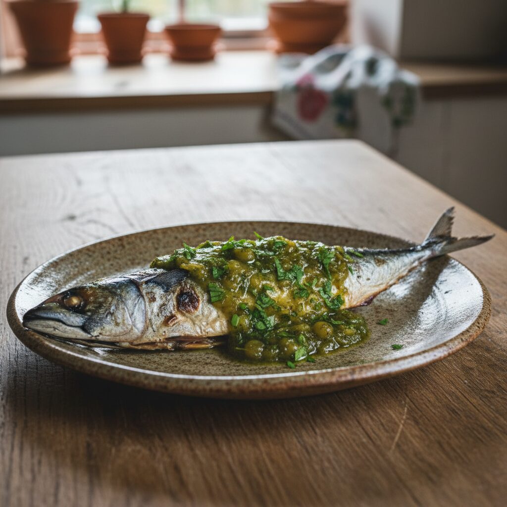 Cardigan Bay Grilled Mackerel with Gooseberry Sauce β West Wales, United Kingdom