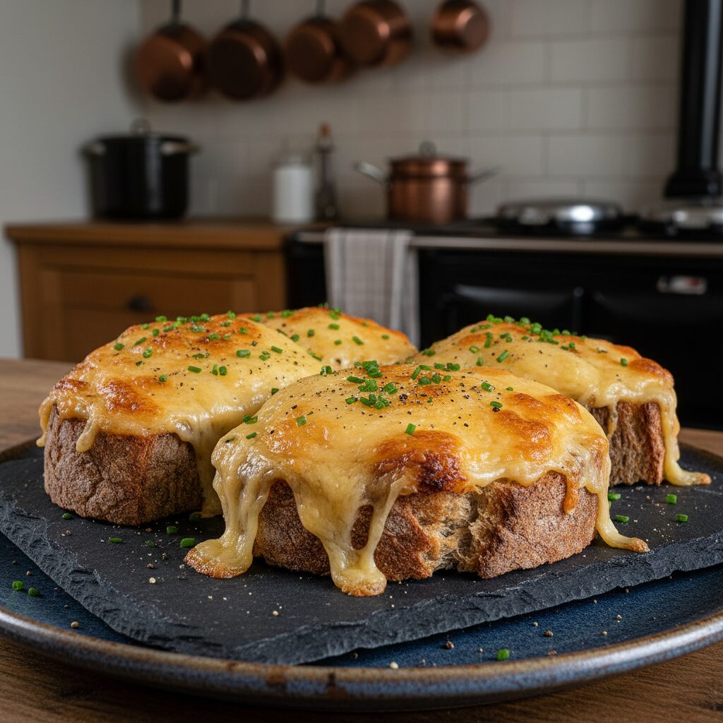 Caws Pobi (Traditional Toasted Welsh Cheese) — West Wales, United Kingdom