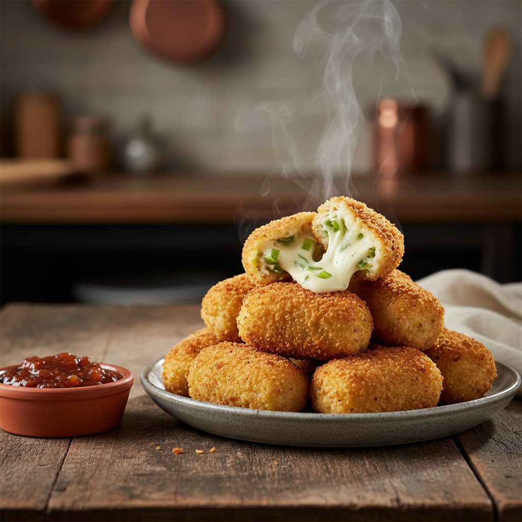 Leek and Caerphilly Croquettes โ Cardiff and the South Coast, United Kingdom