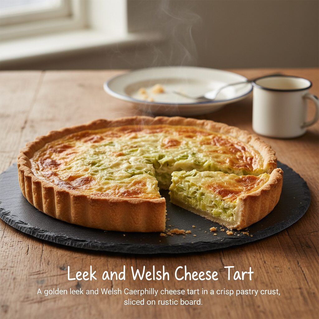 Leek and Welsh Cheese Tart โ North Wales, United Kingdom