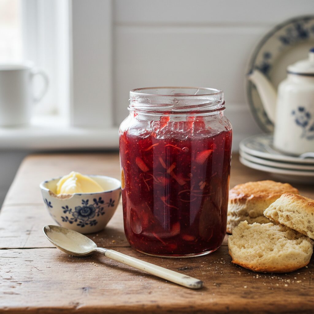 Rhubarb and Ginger Jam — North Wales, United Kingdom