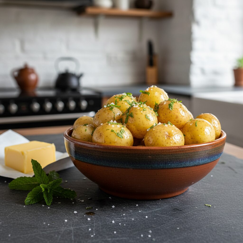 Pembrokeshire Early Potatoes with Butter and Mint โ West Wales, United Kingdom