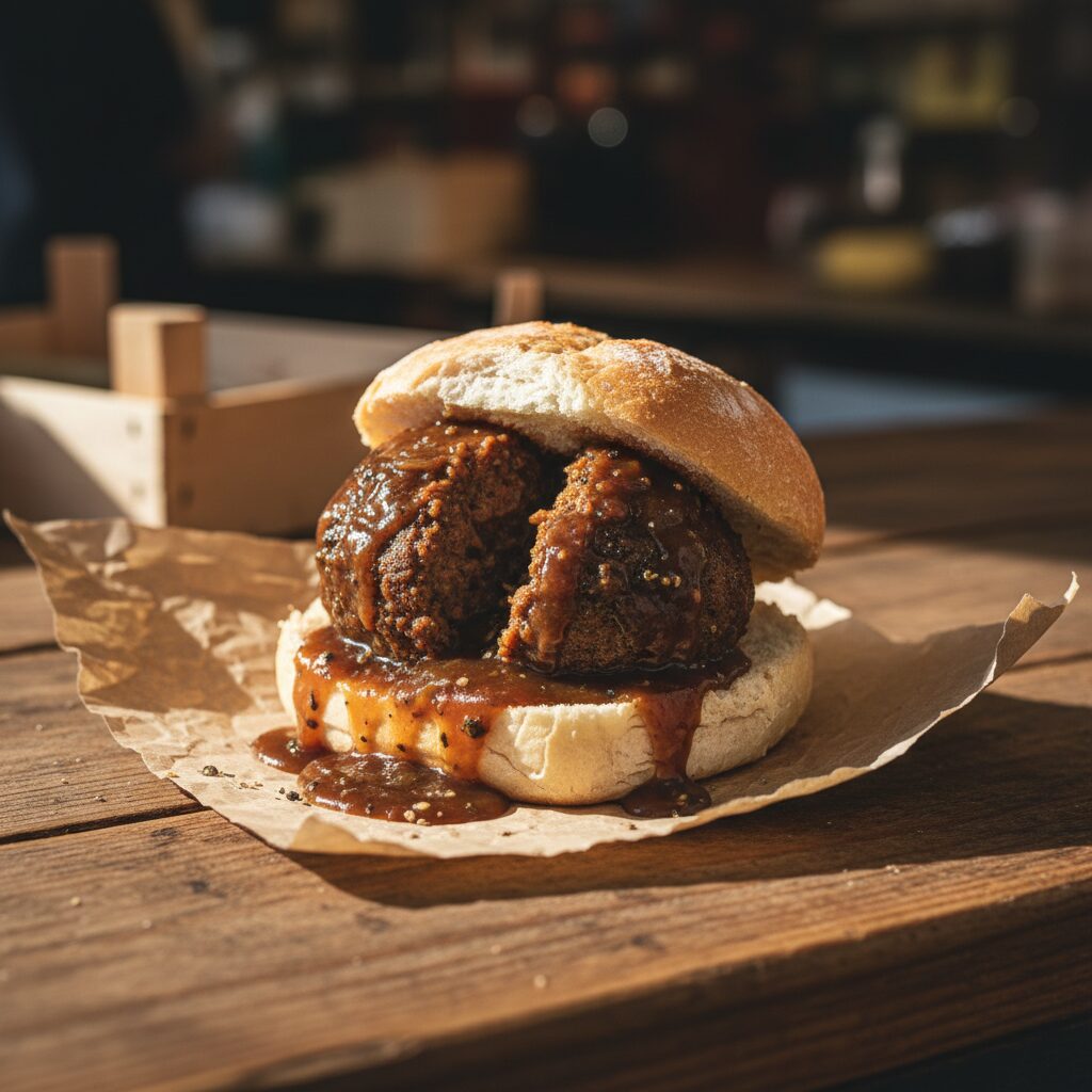 Swansea Market Faggot Roll — Cardiff and the South Coast, United Kingdom