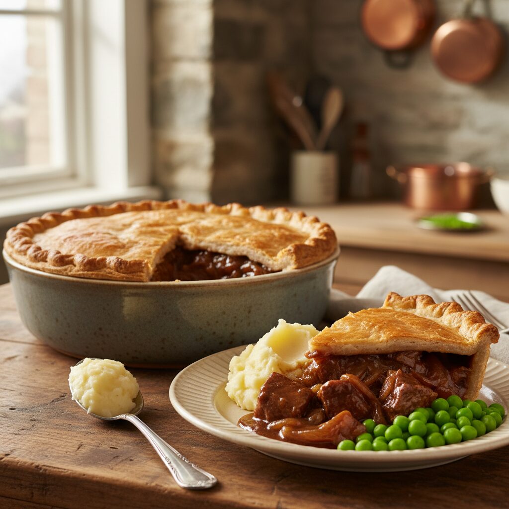 Valleys Beef and Onion Pie — South Wales Valleys, United Kingdom