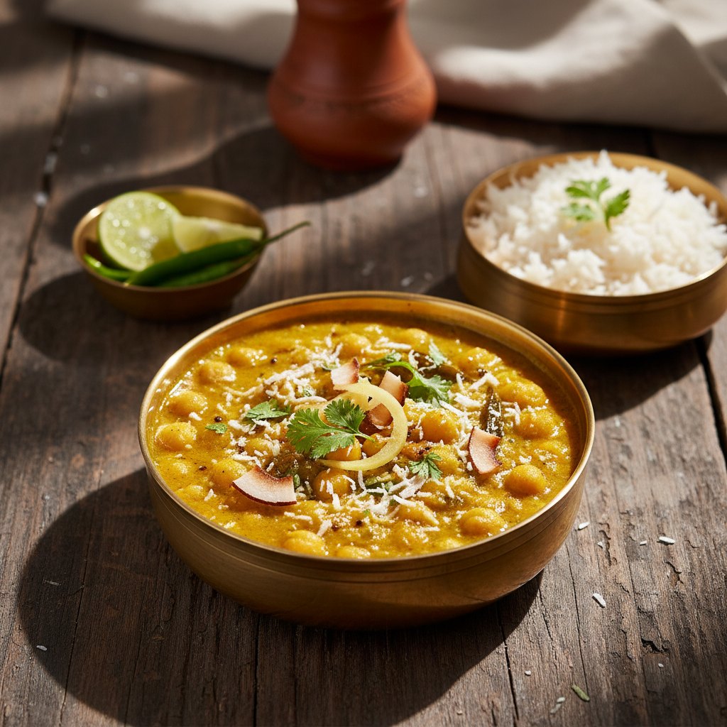 Chholar Dal — Bengal Gram with Coconut — West Bengal, India