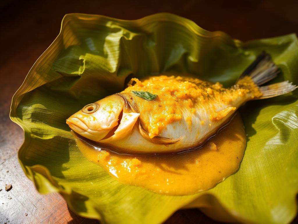 Ilish Paturi โ Hilsa Steamed in Banana Leaf โ West Bengal, India
