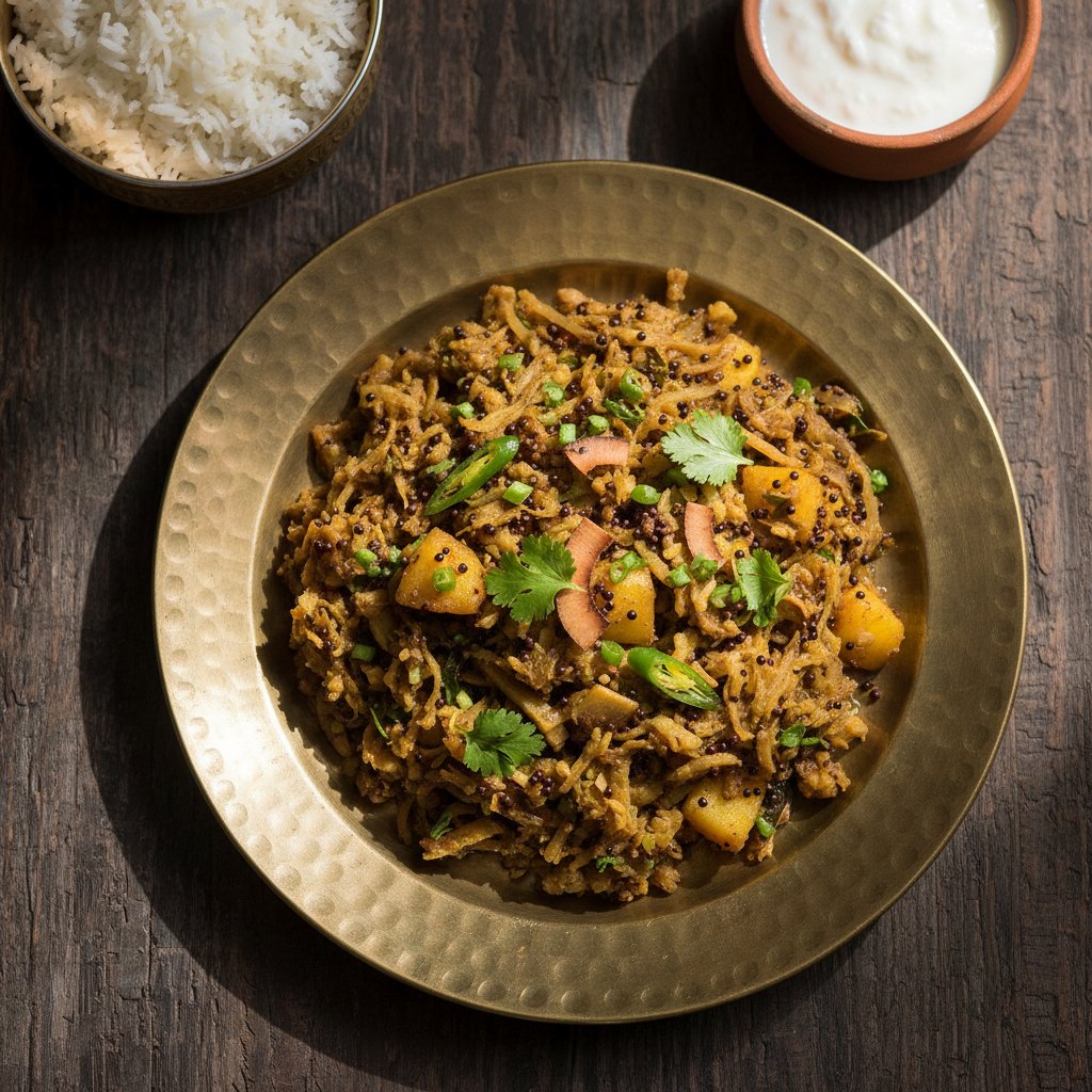 Thor Chorchori — Banana Stem Stir-Fry — West Bengal, India