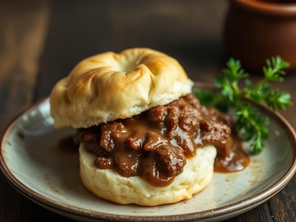 Squirrel and Gravy over Biscuits β West Virginia, United States
