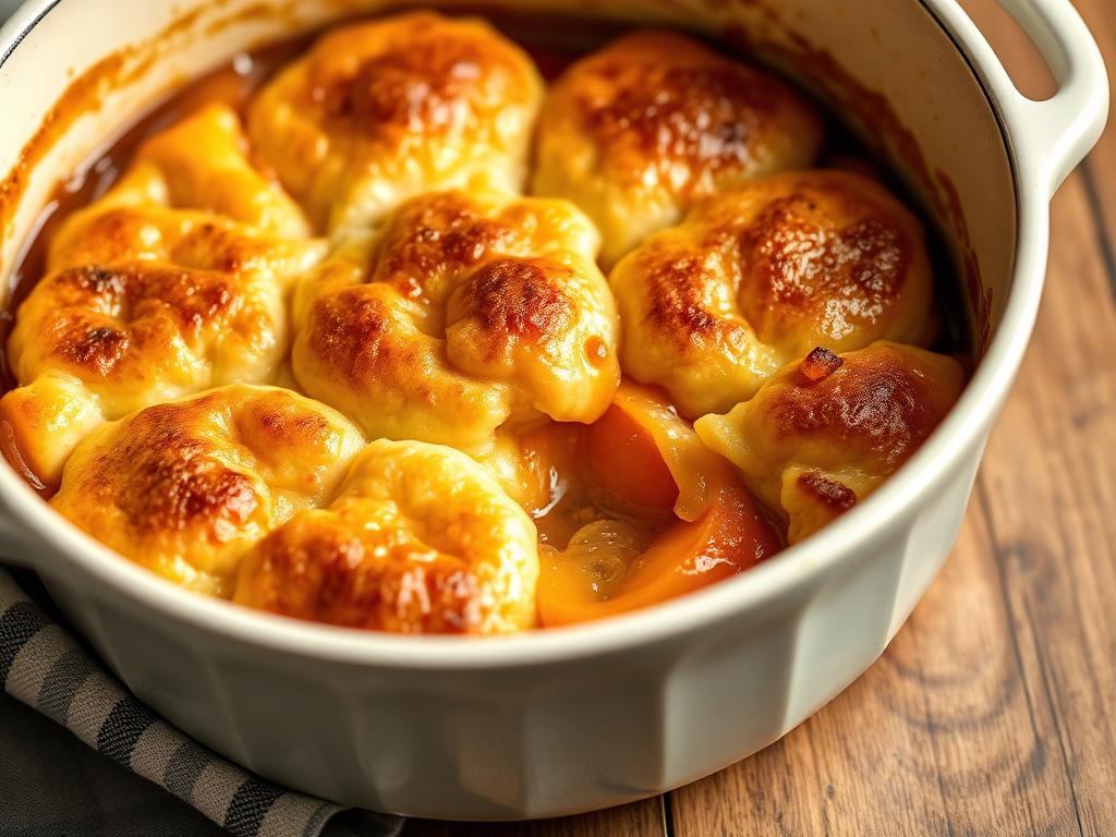 Campfire Dutch Oven Peach Cobbler — Wyoming, United States