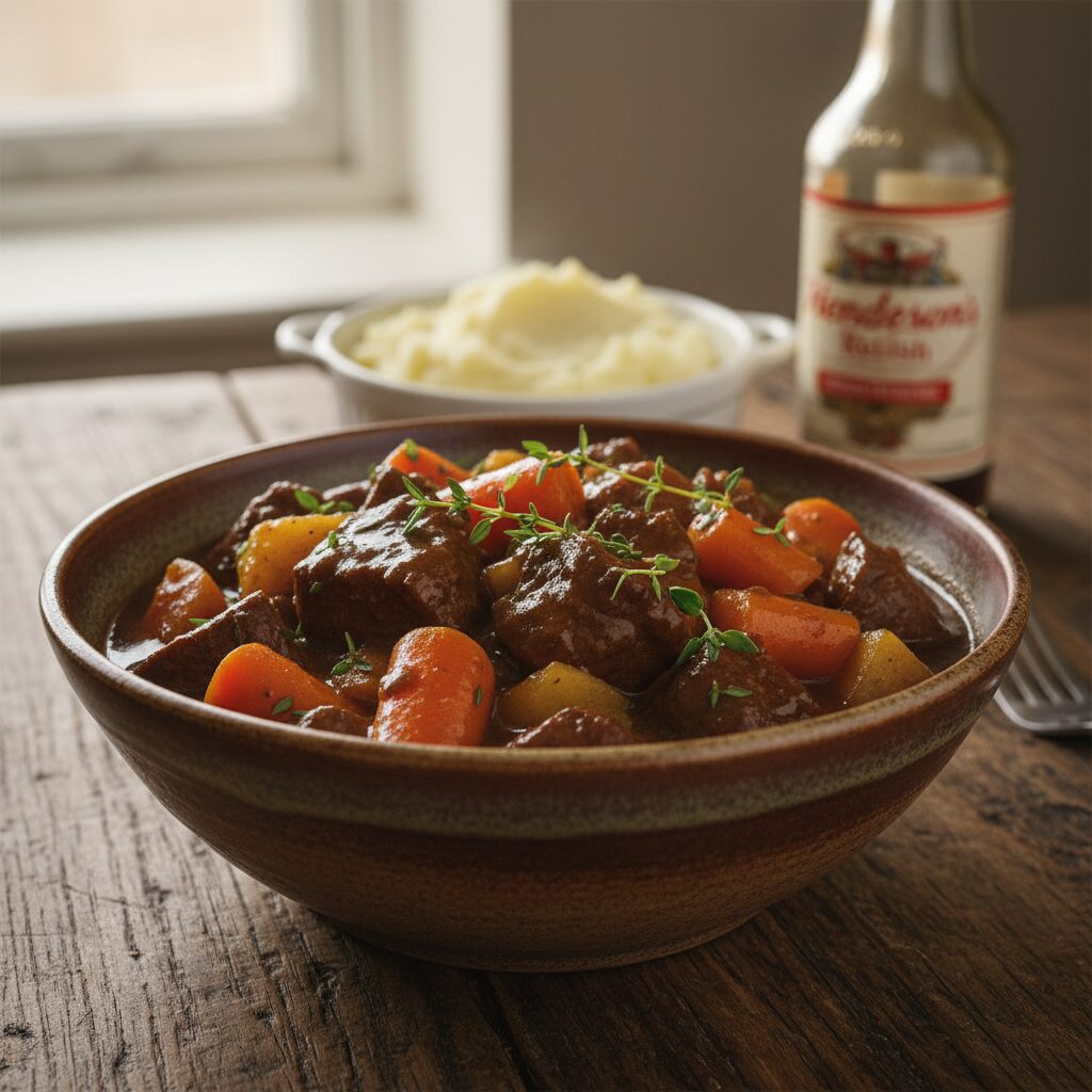 Sheffield Steelworkers' Beef Stew with Henderson's Relish โ Yorkshire and the Humber, United Kingdom