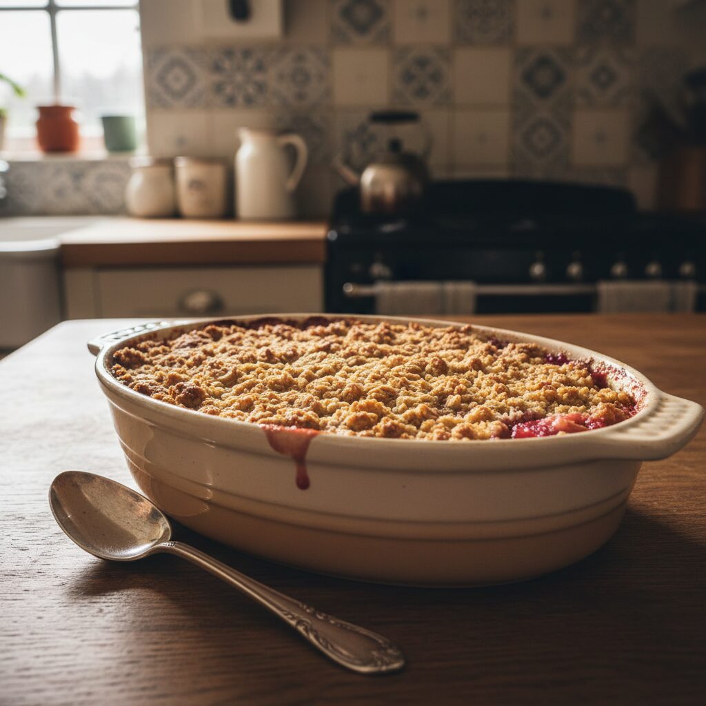 Yorkshire Forced Rhubarb Crumble — Yorkshire and the Humber, United Kingdom